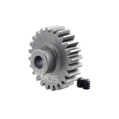 GDS Racing Pro Mod1 5mm Bore Pinion Gear 24 Tooth Hardened Steel M1 24T RC Model