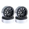 RCLIONS 2.2inch RC Beadlock Wheels Rims Aluminum Alloy for 1/10 Rock Crawler Car Axial Wraith -Pack of 4pcs (Black) view 1