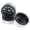 RCLIONS 2.2inch RC Beadlock Wheels Rims Aluminum Alloy for 1/10 Rock Crawler Car Axial Wraith -Pack of 4pcs (Black) view 4