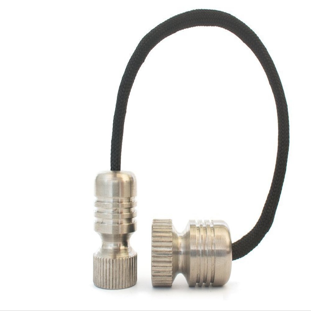BEGLERI BOMBER - TITANIUM - HAND MACHINED EDC GREEK WORRY FIDGET BEADS - MADE IN THE USA - GIFTS FOR MEN