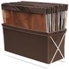Saki Basket, Brown, W 17.7 x H 14.2 x D 6.3 inches (45 x 3 view 2