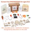 Tinkering Labs Robotics Engineering Kit | Designed by Scientists | 50 Plus Parts | 10 Plus STEM Projects for Kids 8 to 12 | Learn Electronics, Science | Grow Creativity, Grit | DIY Inventor Toy Gift view 2