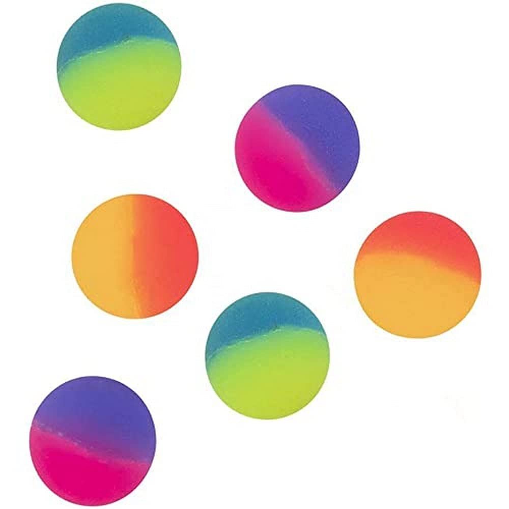 Generic 6 Coloured Bouncy Balls 3 cm