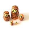 OWL MINI nesting dolls Russian Hand Carved Hand Painted 5 piece matryoshka Set by BuyRussianGifts view 3