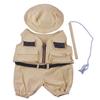 Fisherman w/Hat and Pole Outfit Teddy Bear Clothes Fits Most 14" - 18" Build-A-Bear and Make Your Own Stuffed Animals view 1