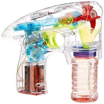 Flashing Panda LED Flashing Bubble Gun with Bubble Solution, Economy Size