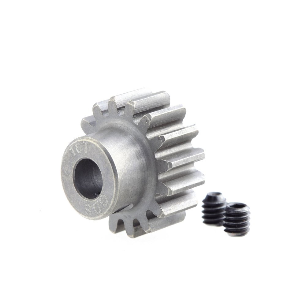 GDS Racing Pro Mod1 5mm Bore Pinion Gear 16 Tooth Hardened Steel M1 16T RC Model