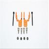 GPM For Tamiya CC01 Upgrade Parts Aluminum Rear Damper Mount With Mulitple Holes - 1 Set Orange view 1