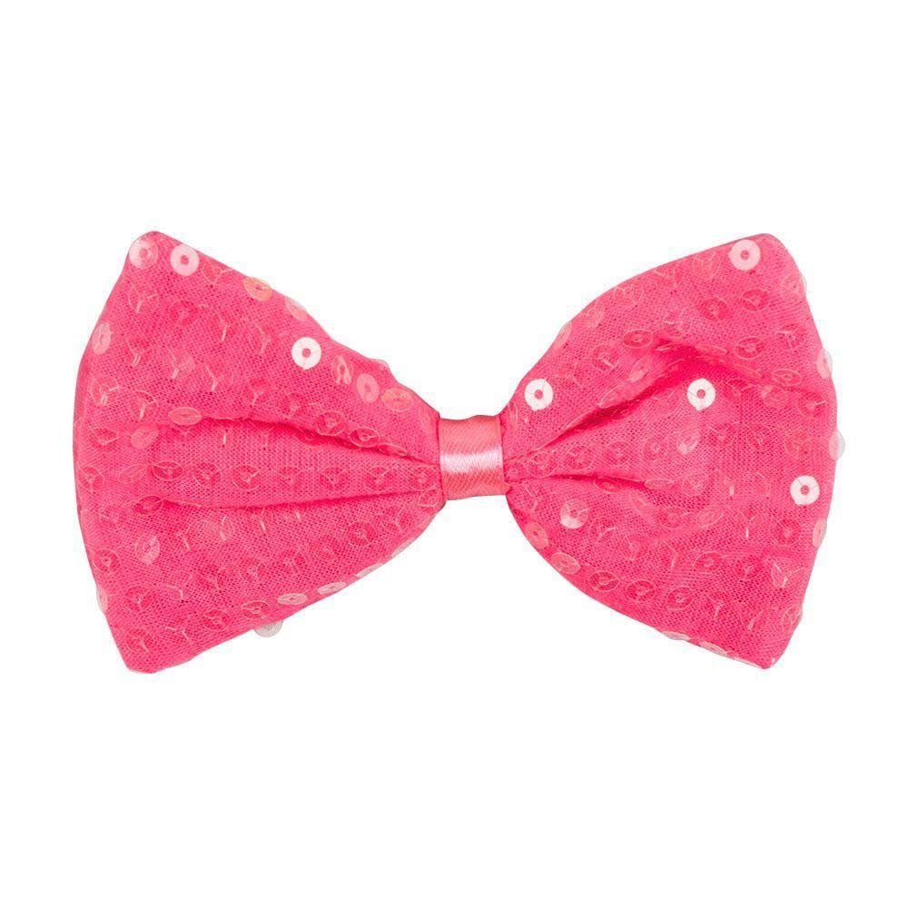 Boland 53125 Bow Tie Sequins Spangles, Pink, One Size