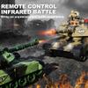 Haktoys 2-Pack RC Battle Tank Set  1:24 Scale Remote Control Military Fighting Tanks with Lights, Realistic Sounds & Life Indicators | Radio Control Army Toy for Kids & Adults view 2