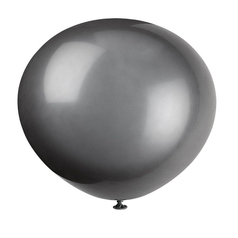 10 Palloncini 30cm BLACK pastello latex