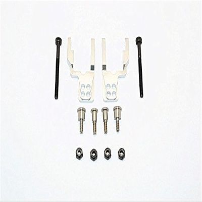 GPM For Tamiya CC01 Upgrade Parts Aluminum Rear Damper Mount With Mulitple Holes - 1 Set Silver