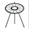 12 to 24 Slot Floor Stand Prize Wheel (31 Inch Diameter) view 2
