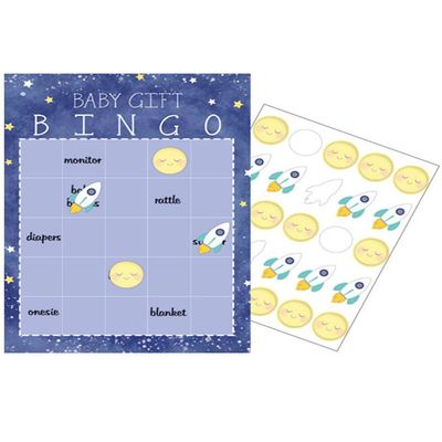Creative Converting 322275 Moon And Back Bingo Game