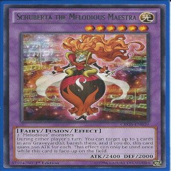 3x Yugioh CROS-EN039 Schuberta the Melodious Maestra Rare Card .HN#GG_634T6344 G134548TY52073
