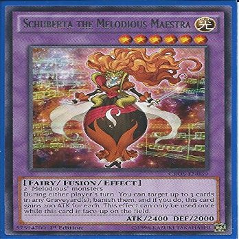 3x Yugioh CROS-EN039 Schuberta the Melodious Maestra Rare Card .HN#GG_634T6344 G134548TY52073