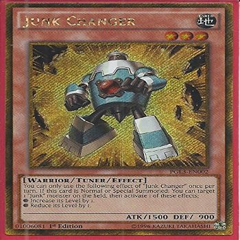 3x Yugioh PGL3-EN002 Junk Changer 1st Edition Gold Rare .HN#GG_634T6344 G134548TY52553