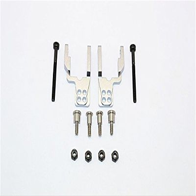 GPM For Tamiya CC01 Upgrade Parts Aluminum Rear Damper Mount With Mulitple Holes - 1 Set Gray Silver