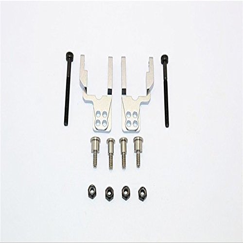GPM For Tamiya CC01 Upgrade Parts Aluminum Rear Damper Mount With Mulitple Holes - 1 Set Gray Silver