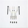 GPM For Tamiya CC01 Upgrade Parts Aluminum Rear Damper Mount With Mulitple Holes - 1 Set Gray Silver view 1