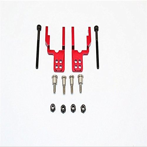 GPM For Tamiya CC01 Upgrade Parts Aluminum Rear Damper Mount With Mulitple Holes - 1 Set Red