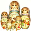 Winter Activities in Russia Nesting Doll view 1