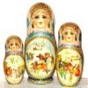 Winter Activities in Russia Nesting Doll view 2