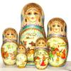 Winter Activities in Russia Nesting Doll view 3