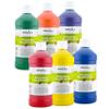 Handy Art Washable Finger Paint, Set of 6 Primary Colors, 16 oz Bottles view 1