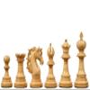American Adios Series Luxury Chess Pieces in Ebony & Boxwood  4.4" King, Handcrafted Triple Weighted Staunton Chess Set for Professionals & Collectors view 2