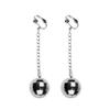 Boland 64415 Disco Ball Earrings, Silver, One Size view 1