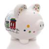 Child to Cherish Ceramic Piggy Bank for Boys, Train view 1