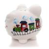 Child to Cherish Ceramic Piggy Bank for Boys, Train view 4