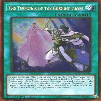 3x Yugioh PGL3-EN088 The Terminus of the Burning Abyss 1st Edition Gold Rare .HN#GG_634T6344 G134548TY52550