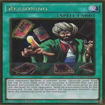 3x Yugioh PGL3-EN080 Reasoning 1st Edition Gold Rare .HN#GG_634T6344 G134548TY51913