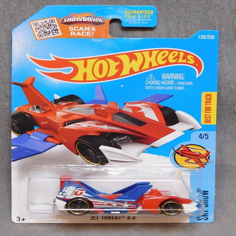 2016 Hot Wheels Car 139/250 Jet Threat 4.0 - F Case ,#G14E6GE4R-GE 4-TEW6W287893