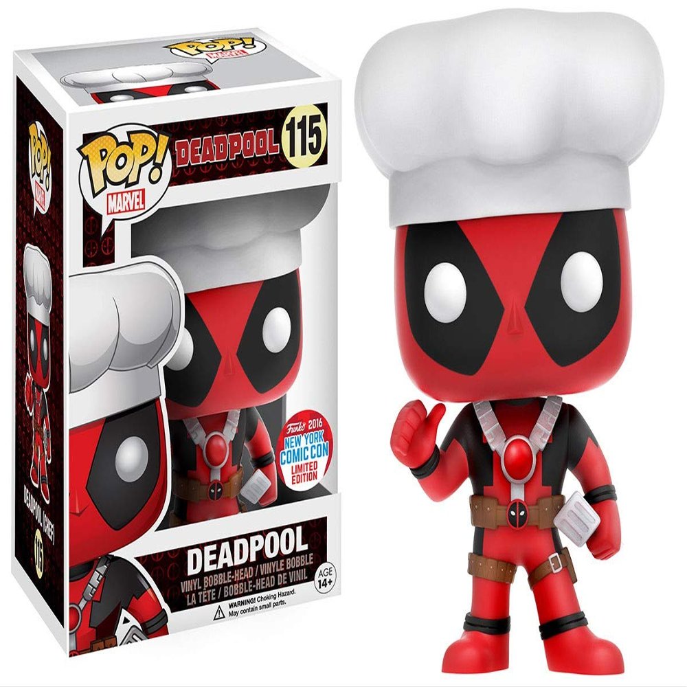 Funko Pop Chef Deadpool NYCC 2016 Exclusive Vinyl Bobblehead Figure