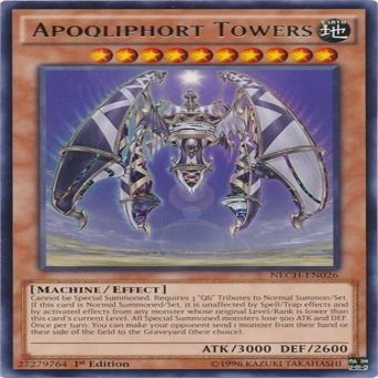 Apoqliphort Towers - NECH-EN026 - Rare - Unlimited Edition YuGiOh Near Mint ,#G14E6GE4R-GE 4-TEW6W245055