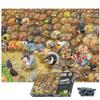 1000 Piece Jigsaw Puzzle for Adults, Teens and Kids - Christmas at Chaos Turkey Farm - Funny Cartoon Jigsaw Puzzle, 1000 Piece Family Games view 1