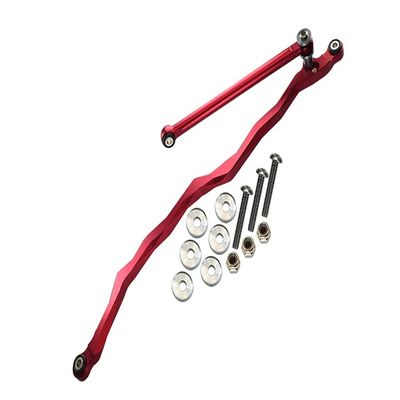 Axial SMT10 Grave Digger (AX90055) Upgrade Parts Aluminum Steering Link - 2Pcs Set Red