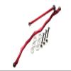Axial SMT10 Grave Digger (AX90055) Upgrade Parts Aluminum Steering Link - 2Pcs Set Red view 1