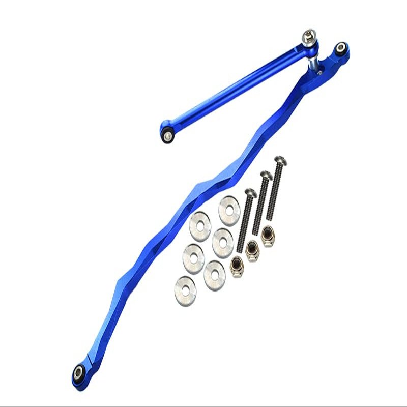 Axial SMT10 Grave Digger (AX90055) Upgrade Parts Aluminum Steering Link - 2Pcs Set Blue