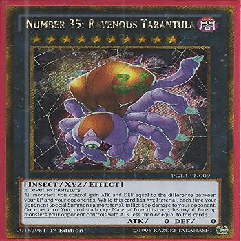 3x Yugioh PGL3-EN009 Number 35: Ravenous Tarantula 1st Edition Gold Rare .HN#GG_634T6344 G134548TY51824