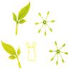 FIJIT Friends Interactive Toy - Sage Green Accessory Pack Ears Earlets W3053 NEW .HN#GG_634T6344 G134548TY42891 view 1