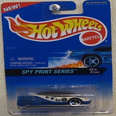 Hot Wheels Spy Print Series Alien 1/64 2/4 Collector # 554 .HN#GG_634T6344 G134548TY57215