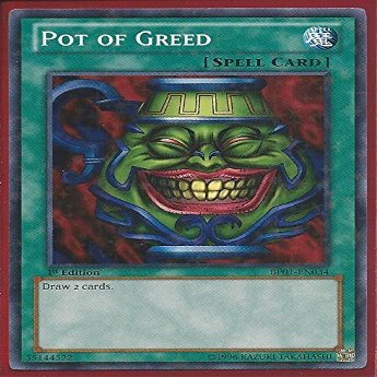 3x Yugioh BP01-EN034 Pot of Greed Rare Card .HN#GG_634T6344 G134548TY54169