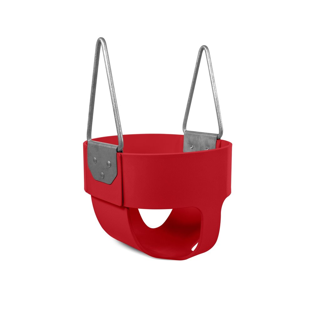 American Swing Red Polymer Full Bucket Toddler Swing Seat - Residential Only