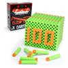 EKIND 100 Pcs Waffles Darts Refill Pack Foam Bullet Compatible for NERF N-Strike Series Blaster (Green) view 1