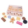 Bigjigs Toys Wooden Biscuit Box | Food Pretend Play Accessories for Kids Kitchen Sets | Great for Tea Party & Cafe Role Playing Games | Toddler Gift for 3+ Year Old Children | Educational Playset view 4