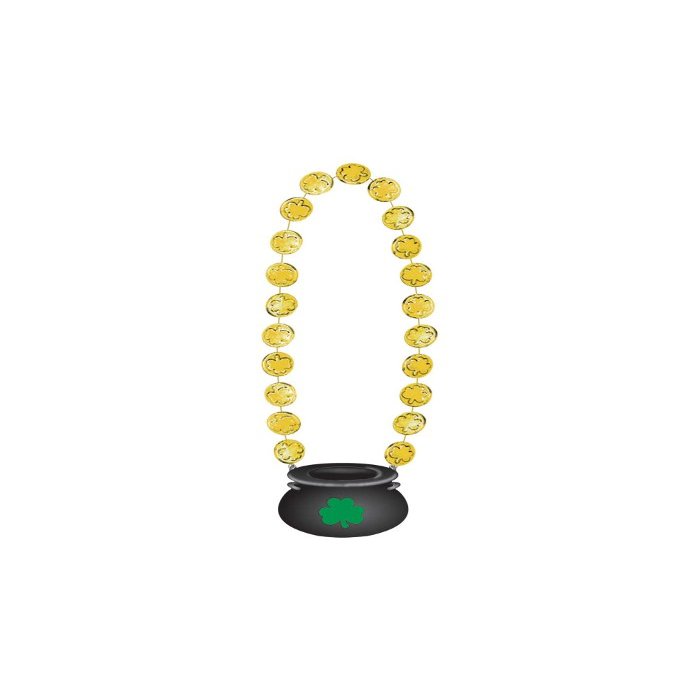 Amscan Gold Coin Necklace Costume Accessory 36" Multicolor 1 Pc.